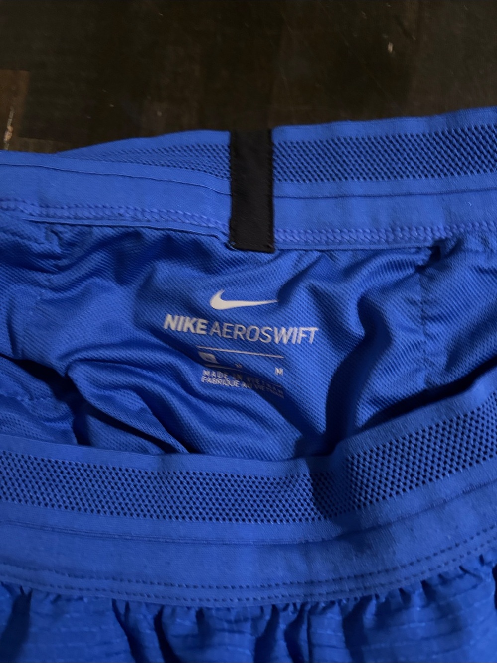 Nike Blue Aeroswift Racing Running Shorts Size Medium Marathon Runner - Picture 5 of 7
